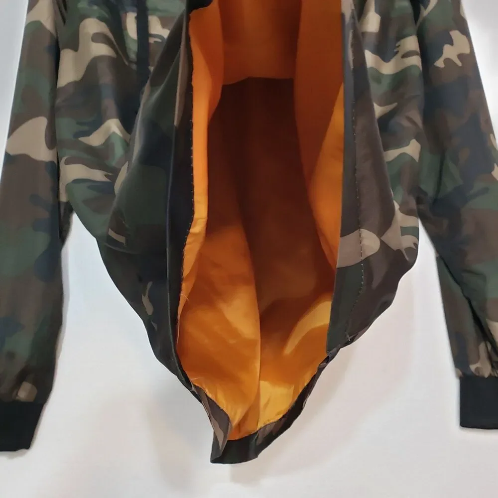 G-NET Men's Camo Pullover Hoodie Lightweight Jacket / Raincoat, Size Medium